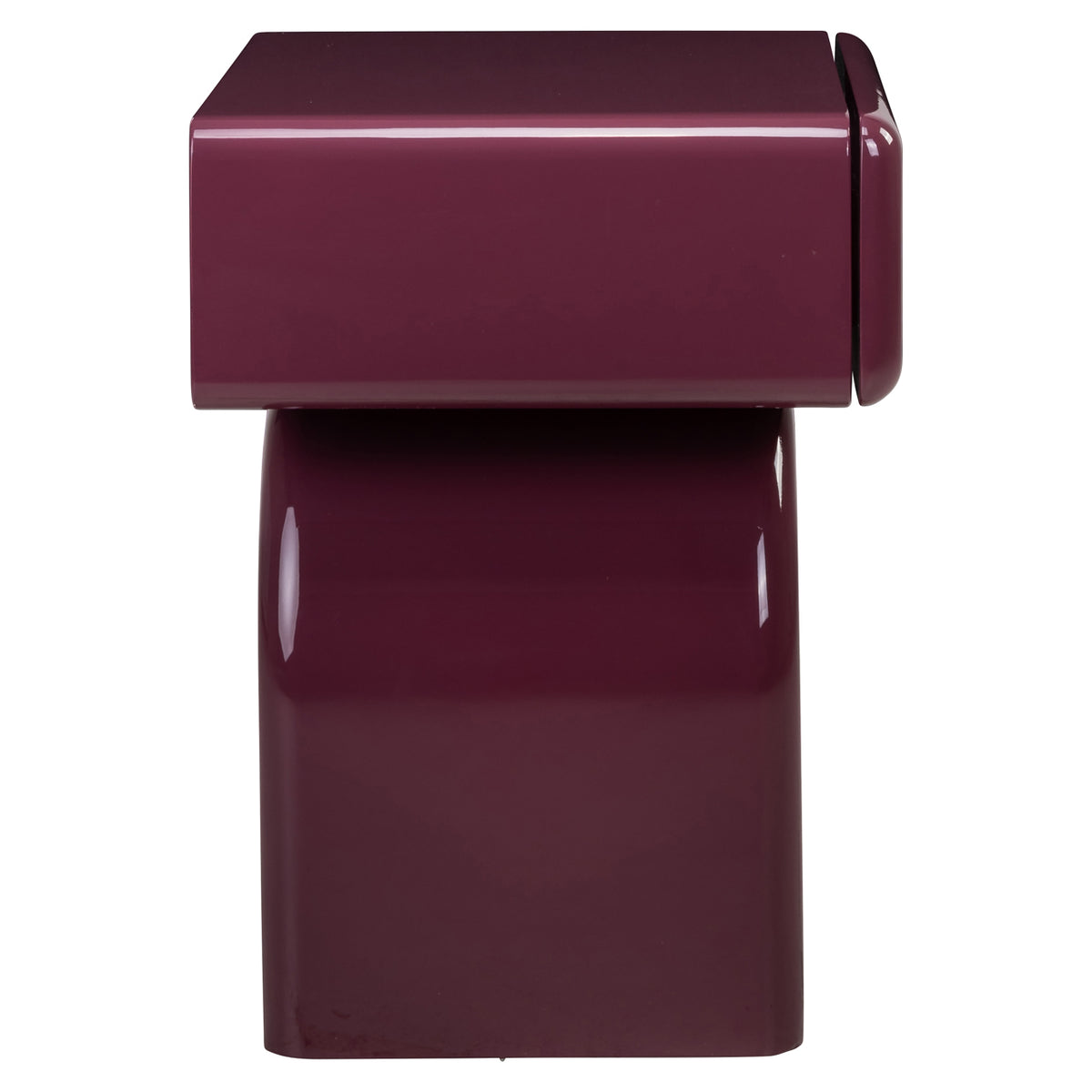 Nachttisch Bennet burgundy 1-drawer