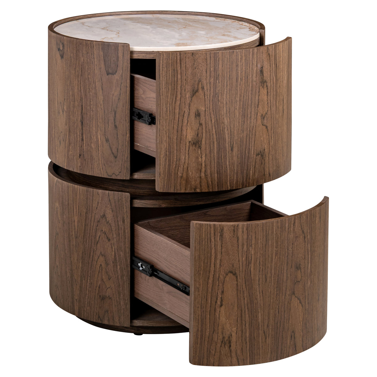 Nachttisch Ellery brown 2-drawers