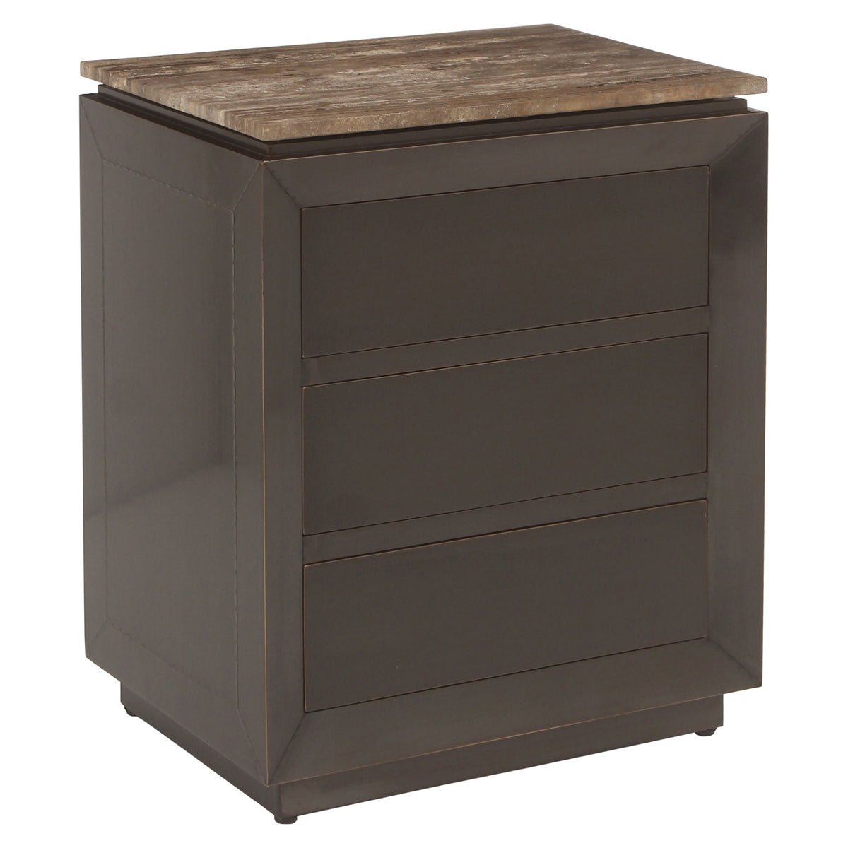 Nachttisch Russo ash brown 3-drawers