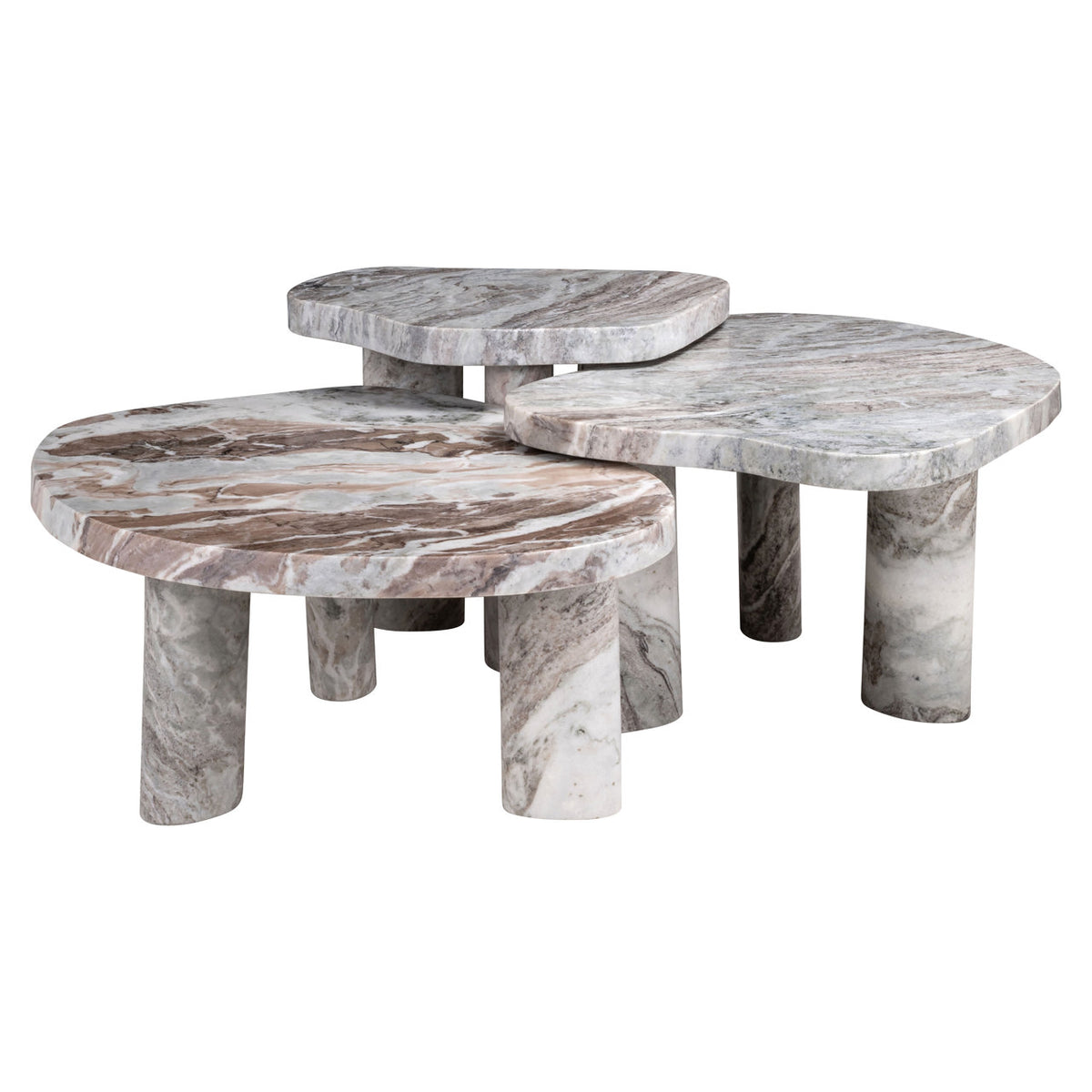 Couchtisch Camino Blush beige (Set of 3)