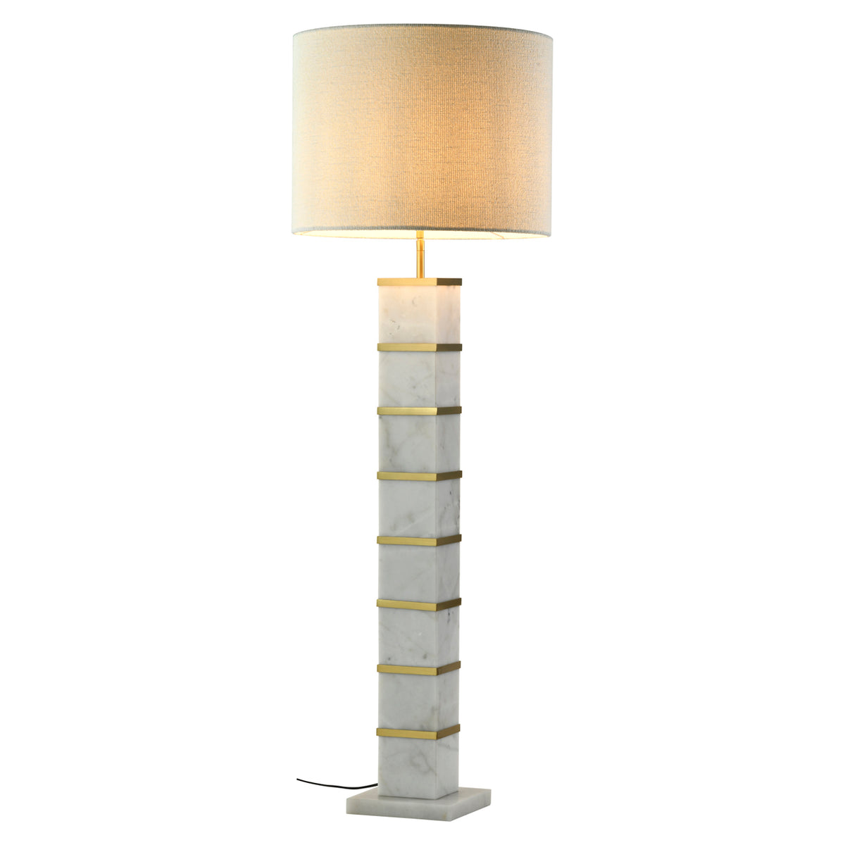Stehlampe Celinae white including lampshade