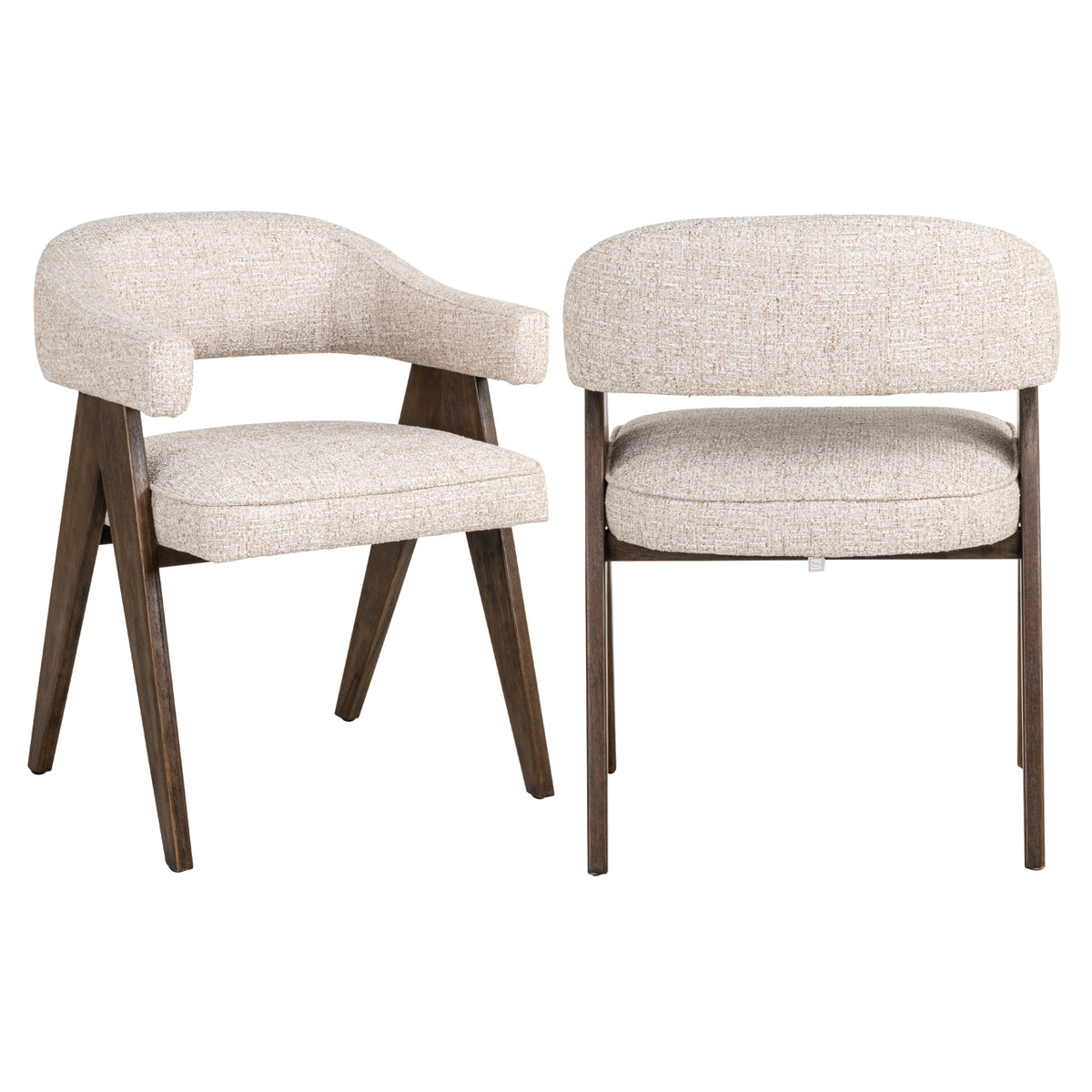 Esszimmerstuhl Mori cream tweed fire retardant