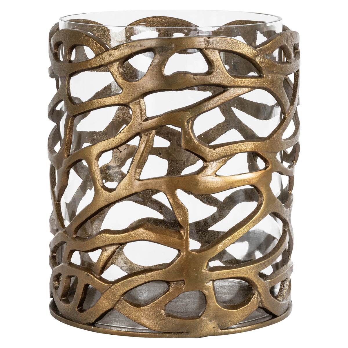 Windlicht Mase brass antique