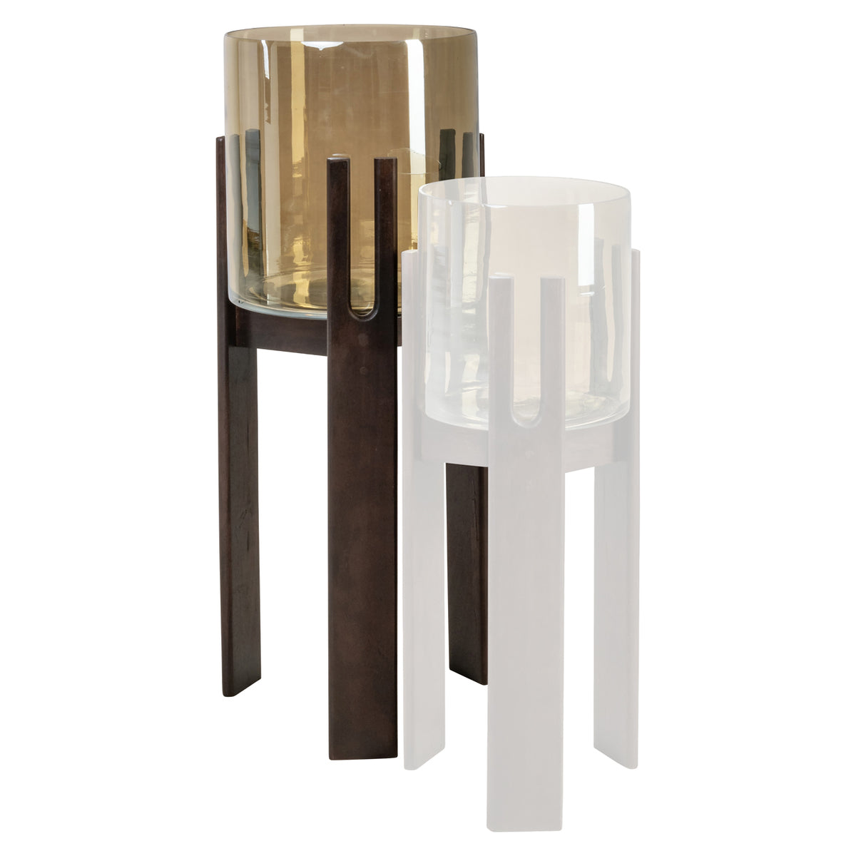 Windlicht Reese walnut large