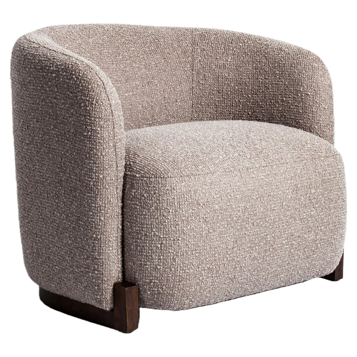 Lounge Stuhl Hannah mocca chunky fire retardant