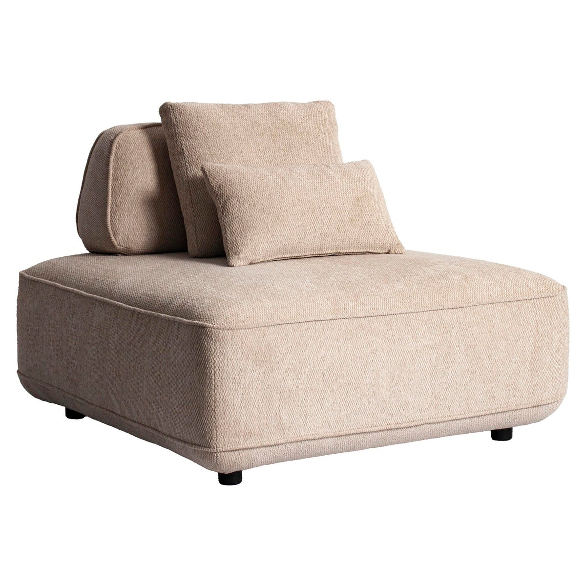 Sofa Tudor natural boldweave 1-seater movable backrest