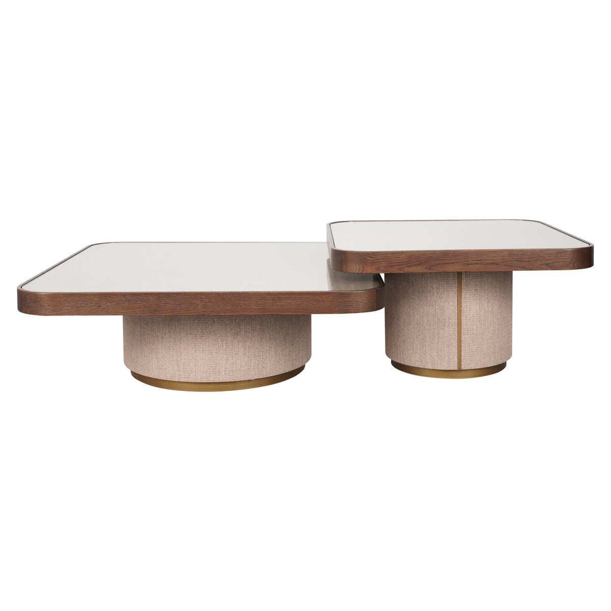 Couchtisch Willox beige  including glass (Set of 2)