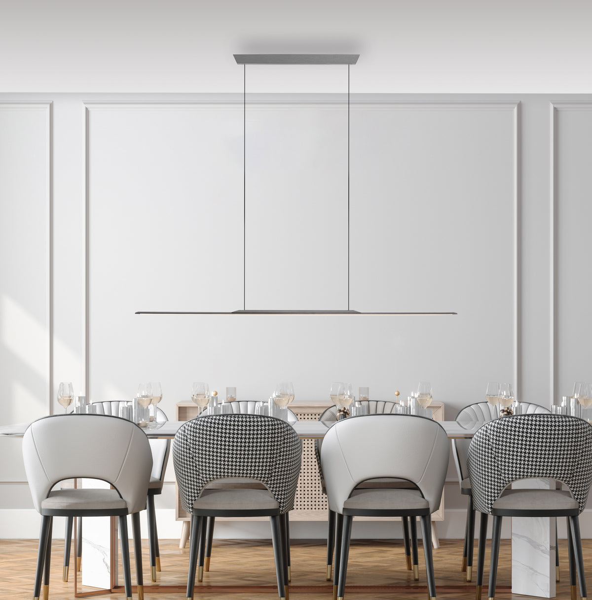 PURE Surface, Pendelleuchte, 1250x25x1500
