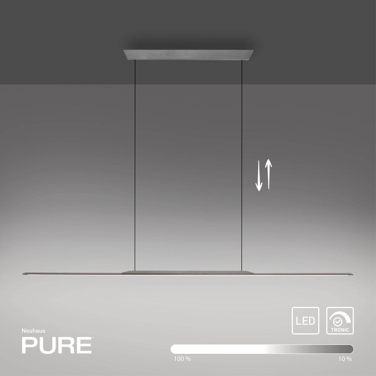 PURE Surface, Pendelleuchte, 1600x25x1500