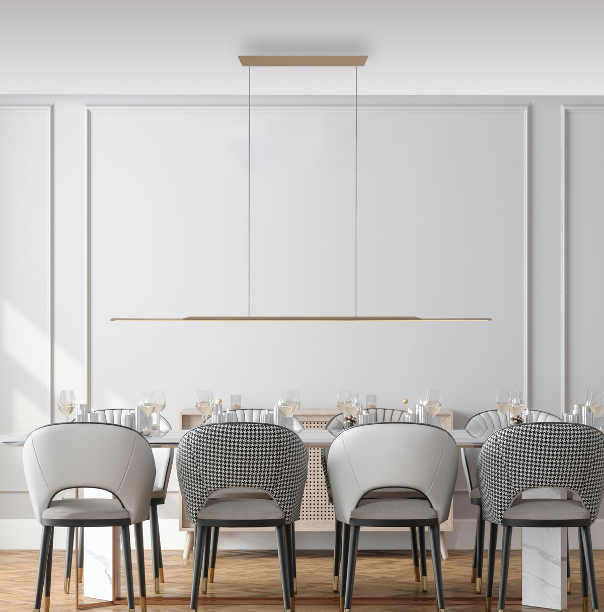PURE Surface, Pendelleuchte, 1600x25x1500