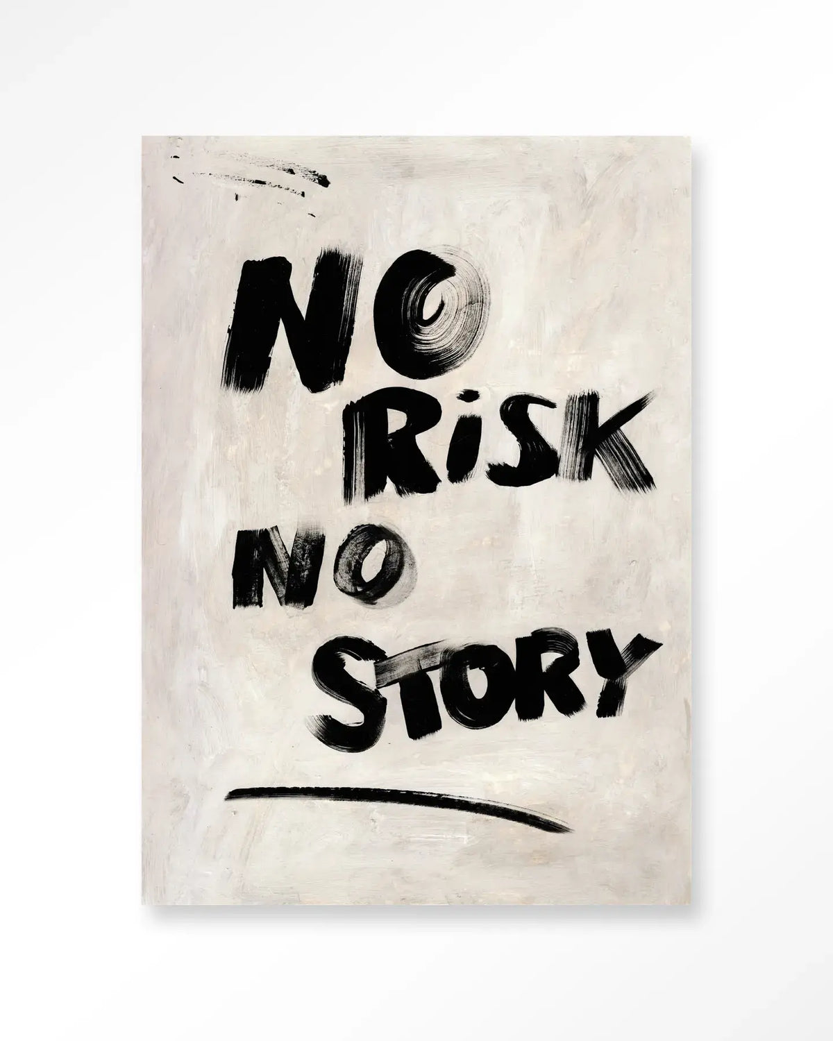 Wandbild - No Risk, No Story