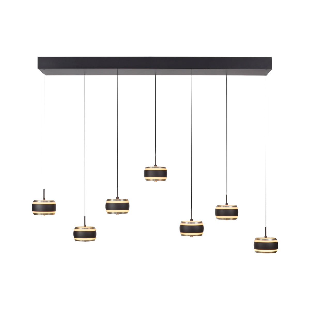 PURE Falling Rings, Pendelleuchte, 1320x220x2000