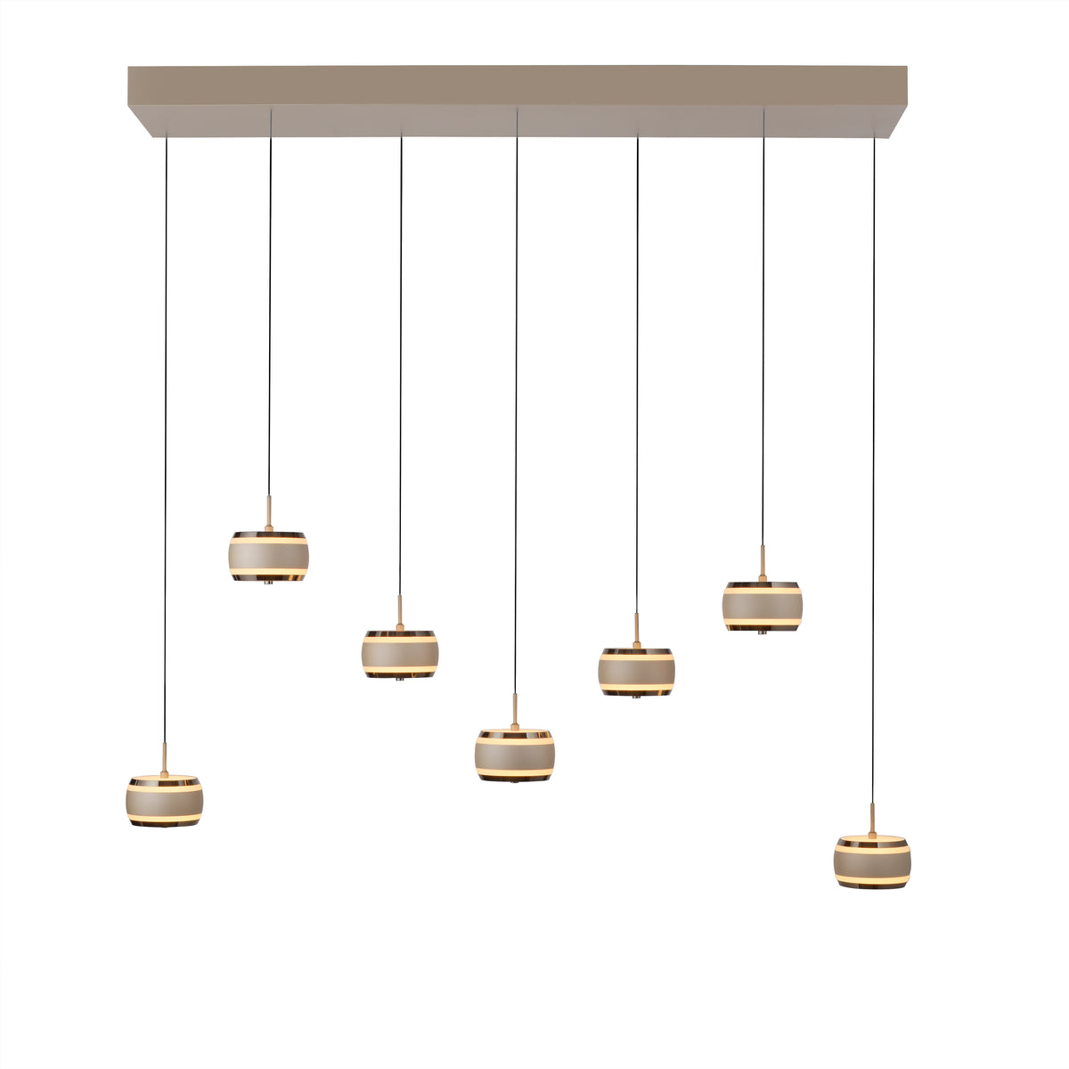 PURE Falling Rings, Pendelleuchte, 1320x220x2000