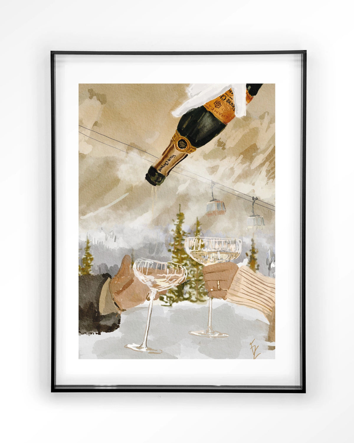 Wandbild - Champagne