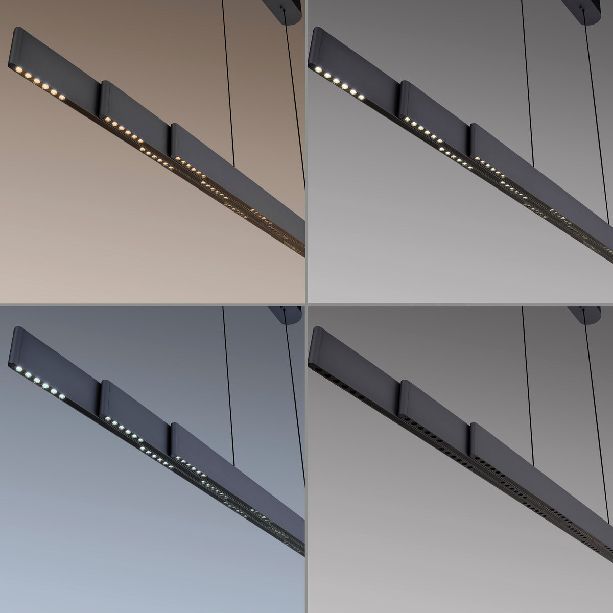 PURE E-Elevea, Pendelleuchte, 2400x85x2400