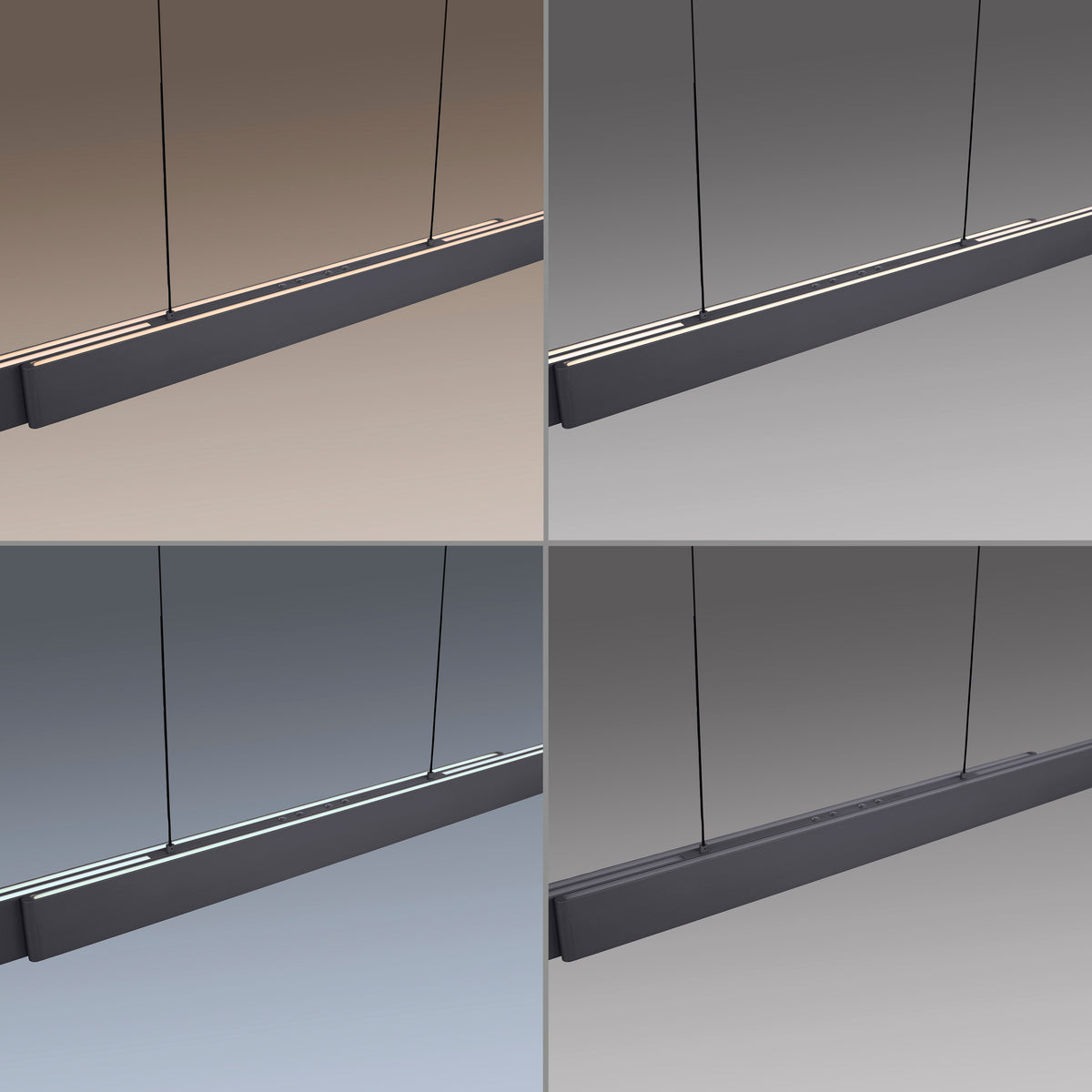 PURE E-Elevea, Pendelleuchte, 2400x85x2400