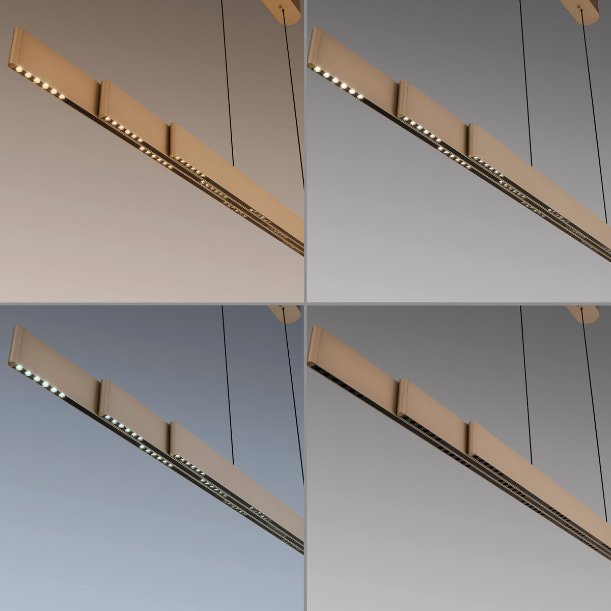 PURE E-Elevea, Pendelleuchte, 2400x85x2400