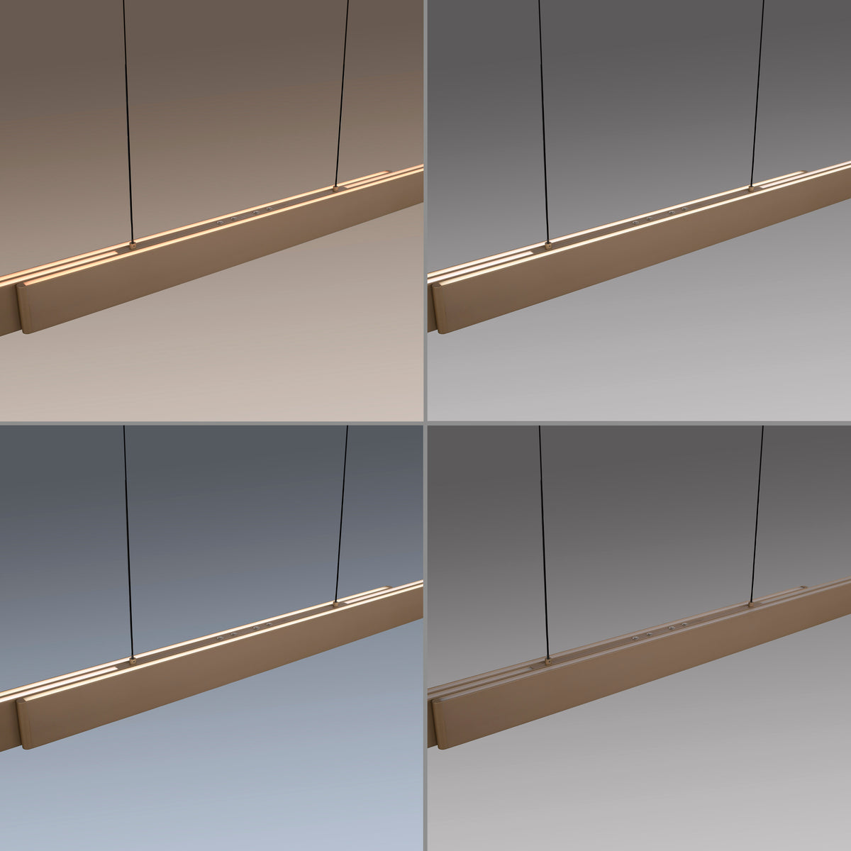 PURE E-Elevea, Pendelleuchte, 2400x85x2400