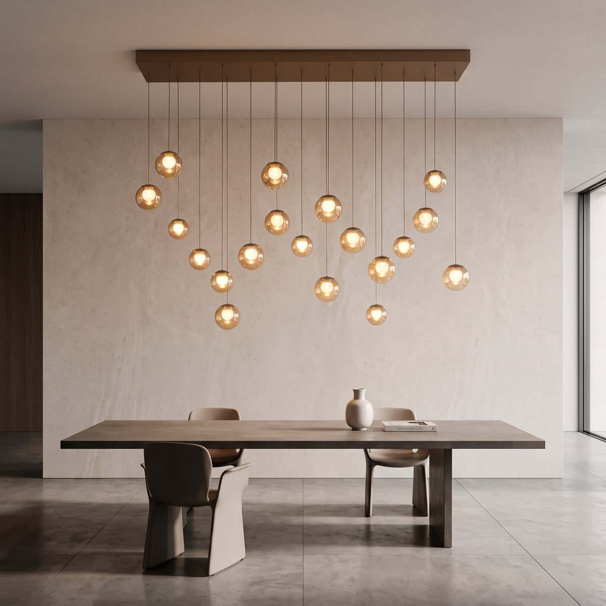 PURE Popup, Pendelleuchte, 1500x400x1800