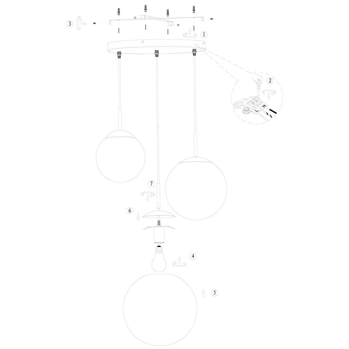Pendelleuchte - Balloon 3er