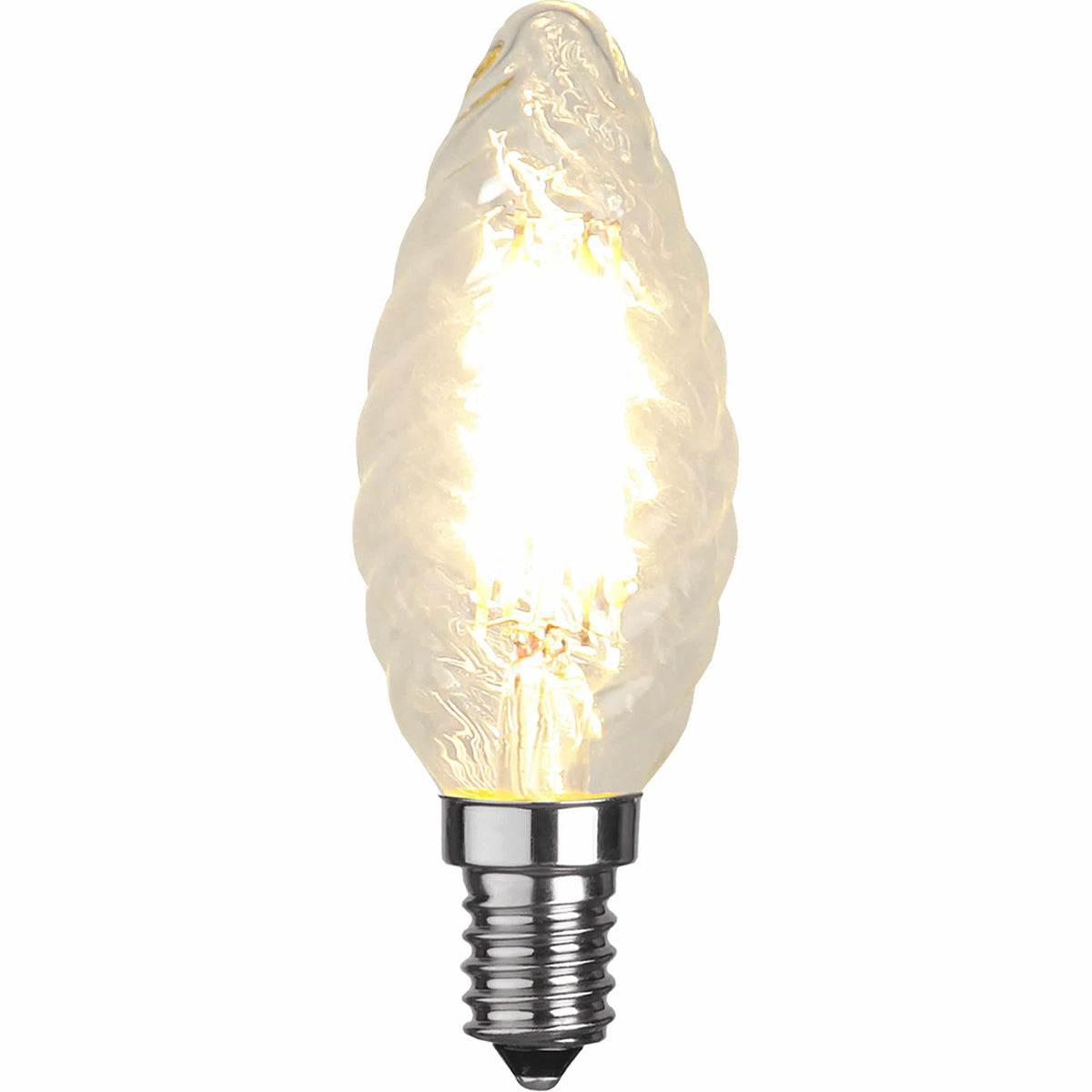LED Kerze geriffelt 4,2W (≈37W) 2700K dimmbar Ø3,5cm