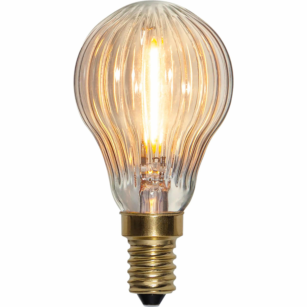 Leuchtmittel - Tropfen geriffelt 0,8W 2200K dimmbar Ø4,5cm