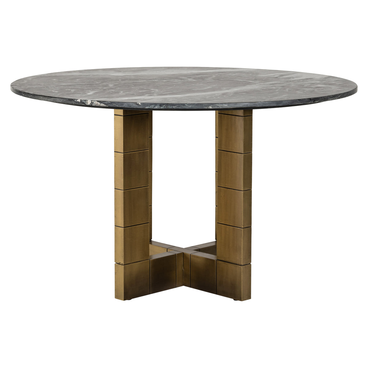Esstisch Collada black/gold 130Ø