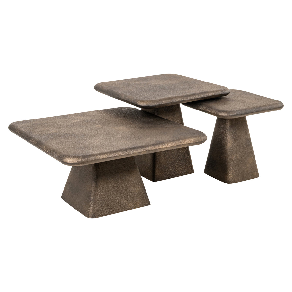 Couchtisch Marlie gold (Set of 3)