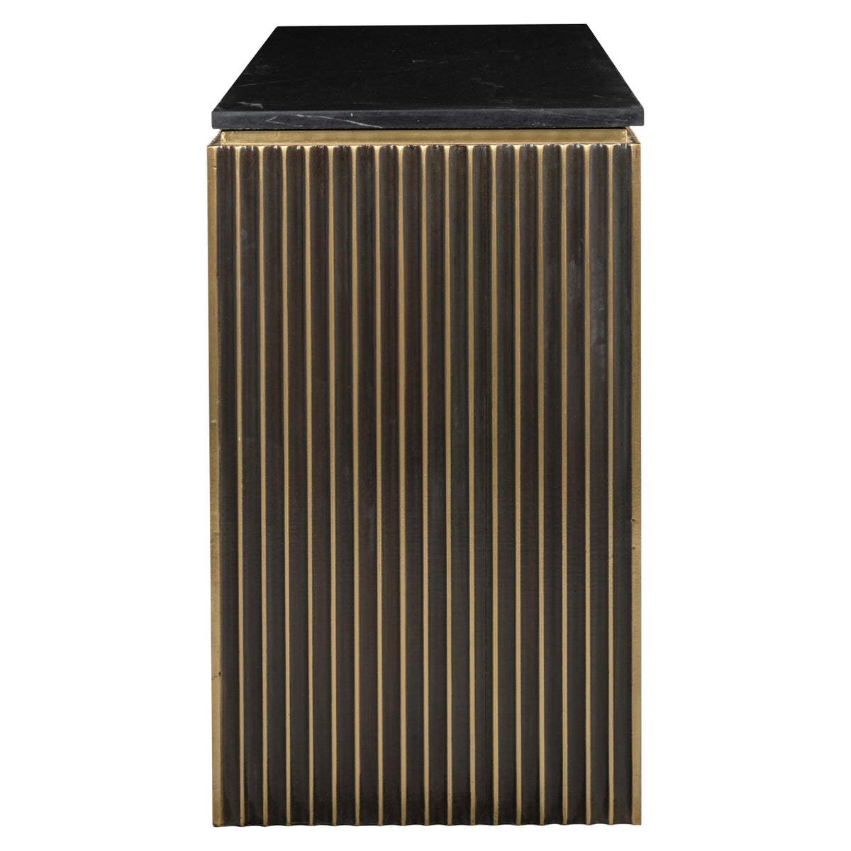 Konsole Les Arcs brushed gold