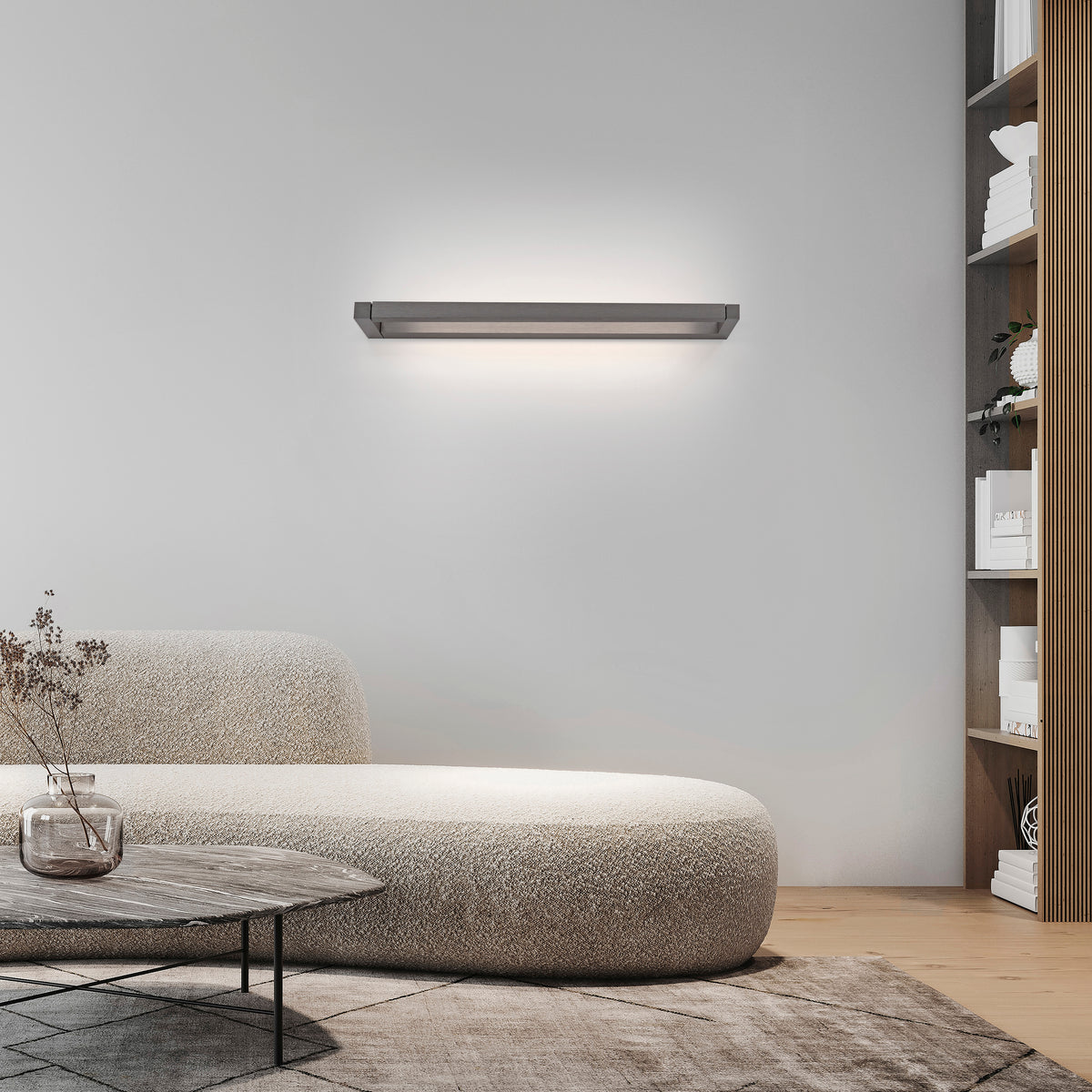 PURE Puro, Wandleuchte, 500x130x20