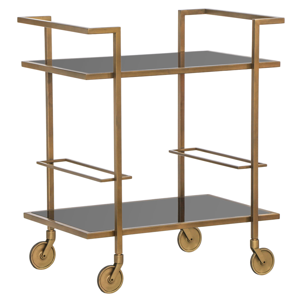 Servierwagen Xo brushed gold