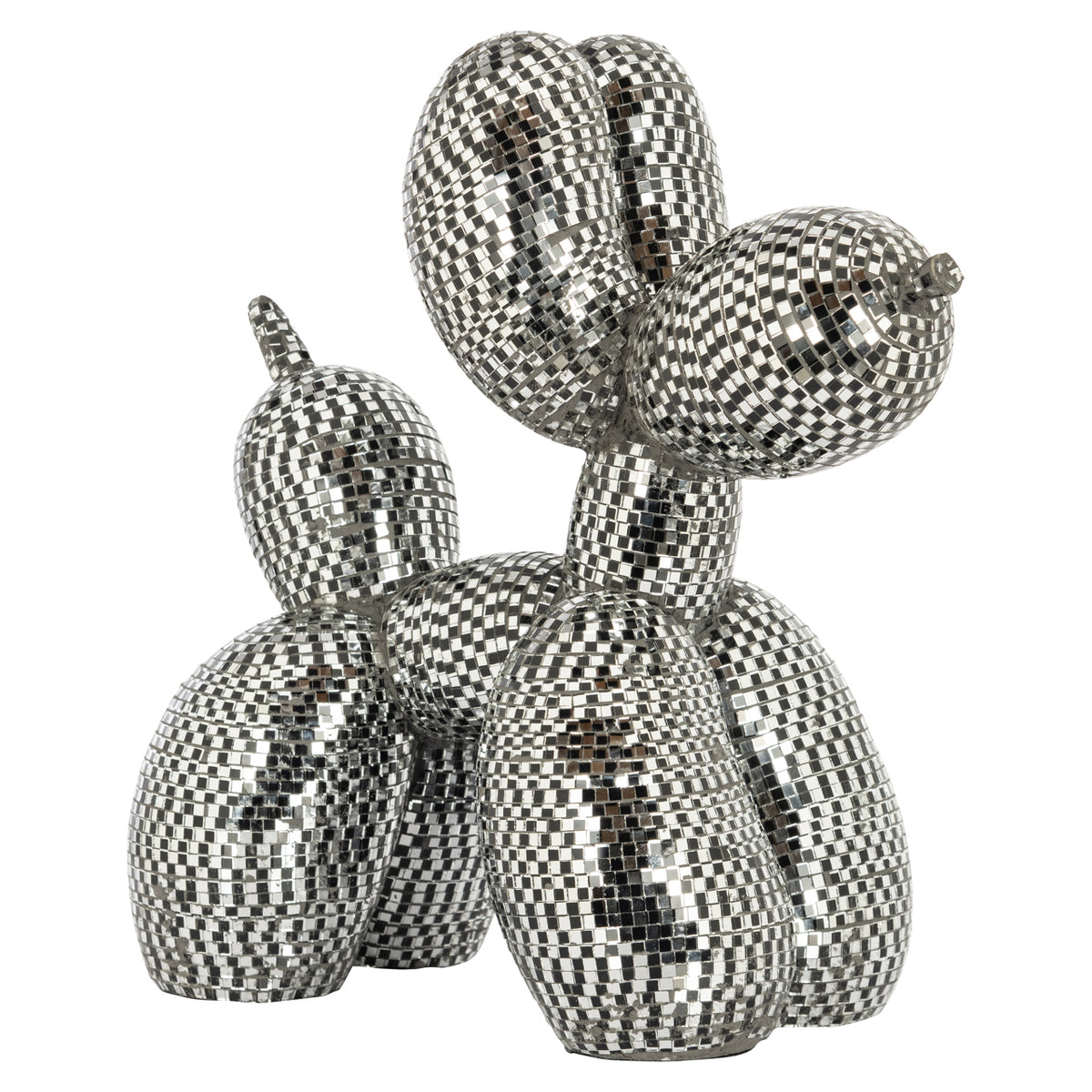 Dekoratives Objekt Dog silver small