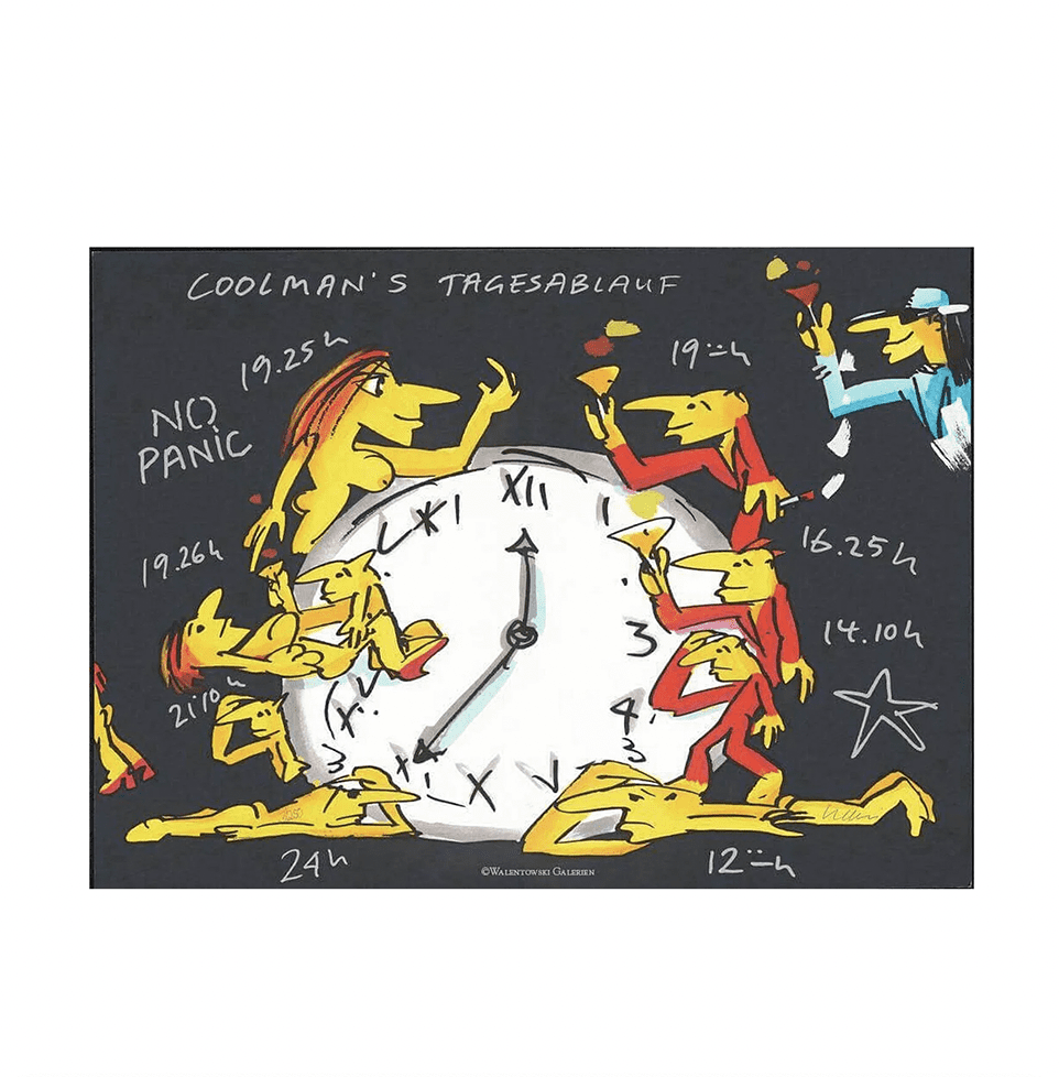 Wandbild - Udo Lindenberg Coolman´s Tagesablauf