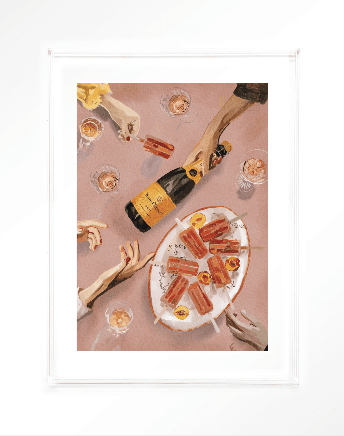 Wandbild - Champagne and Icecreams