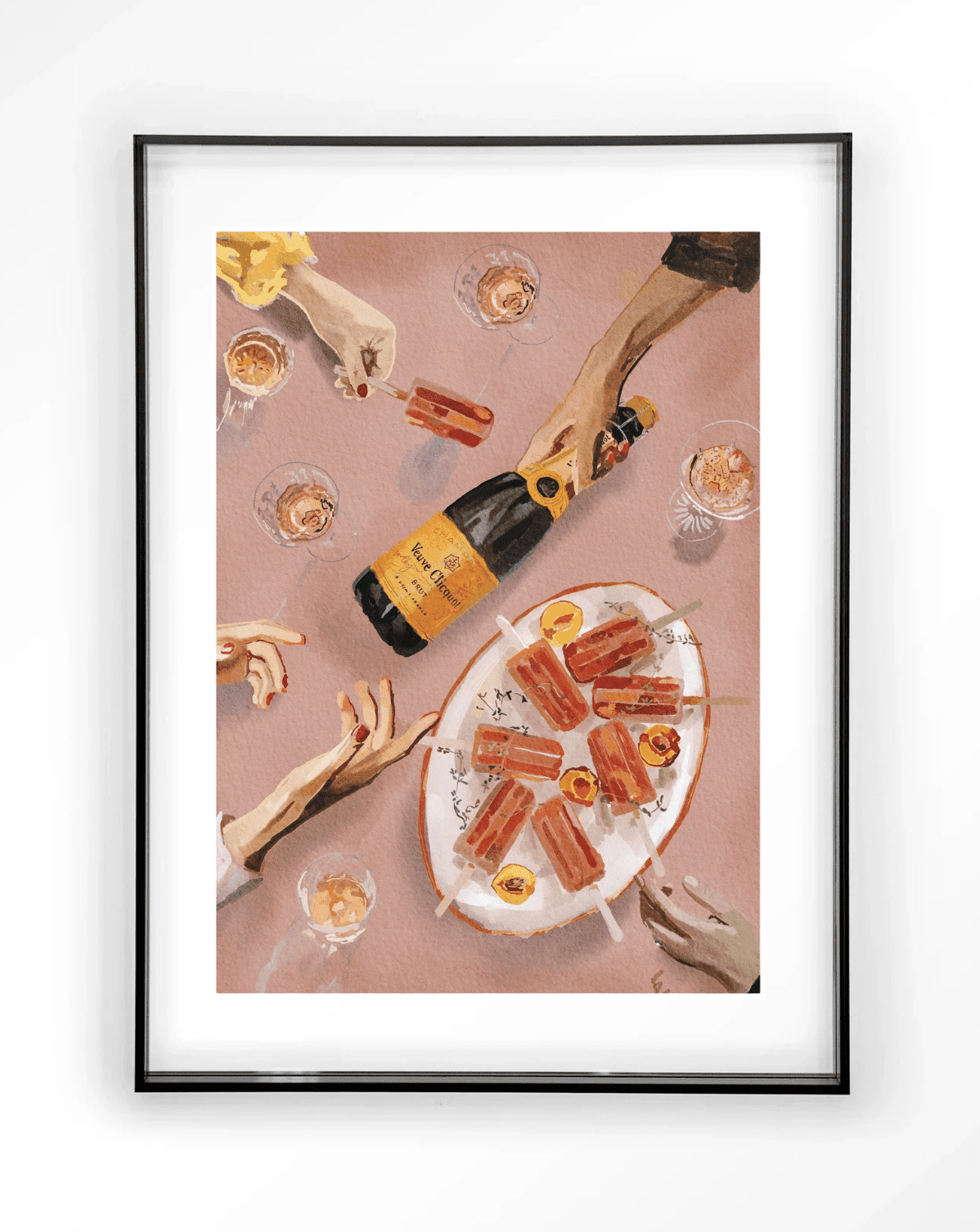 Wandbild - Champagne and Icecreams