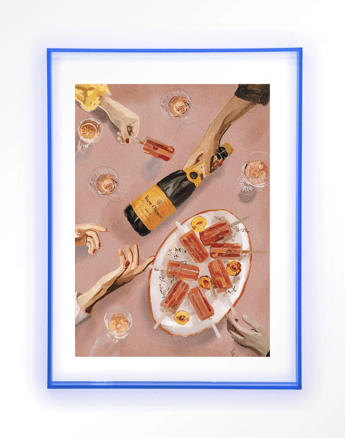 Wandbild - Champagne and Icecreams