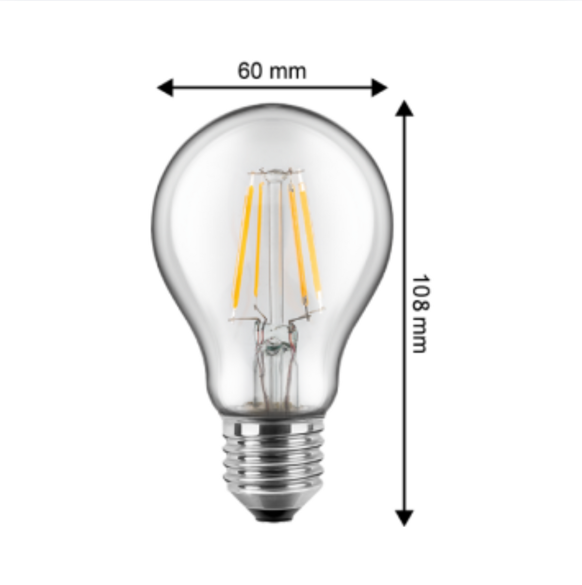 Leuchtmittel - Tropfen E27 7W 2700K 810lm Ø6cm