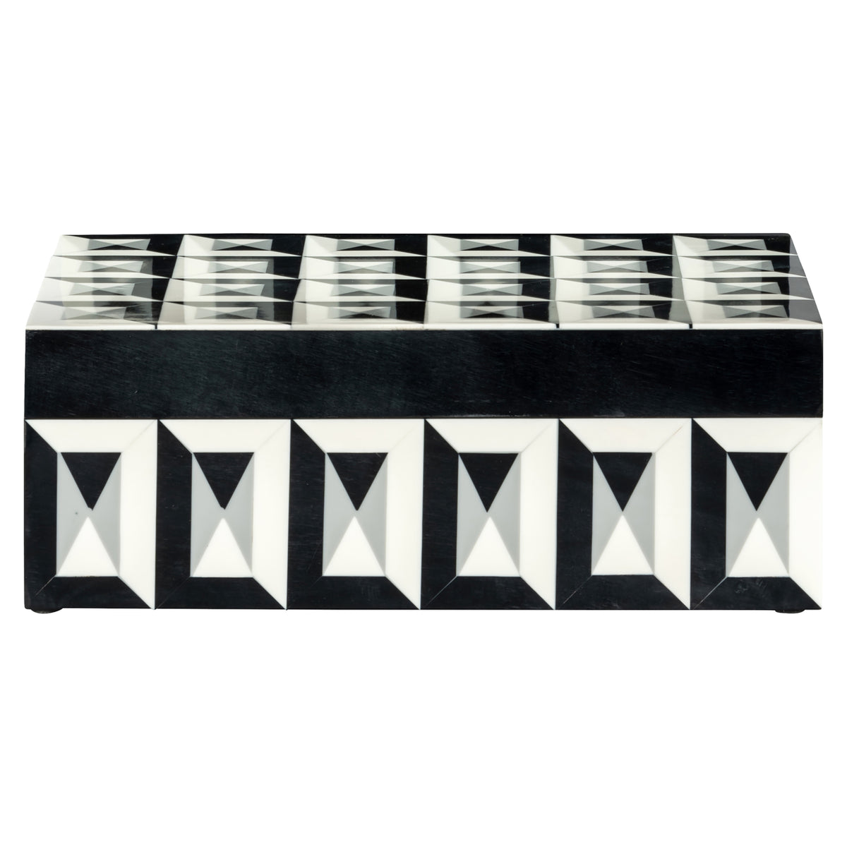 Aufbewahrungsbox Licia black/white large