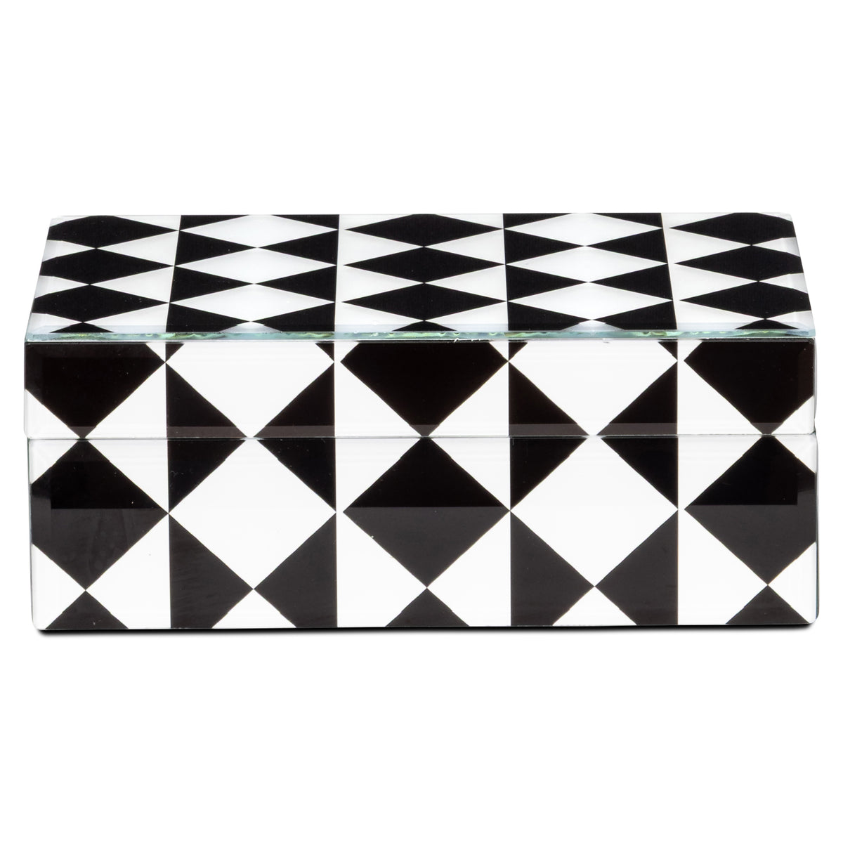 Aufbewahrungsbox Silas black/white small