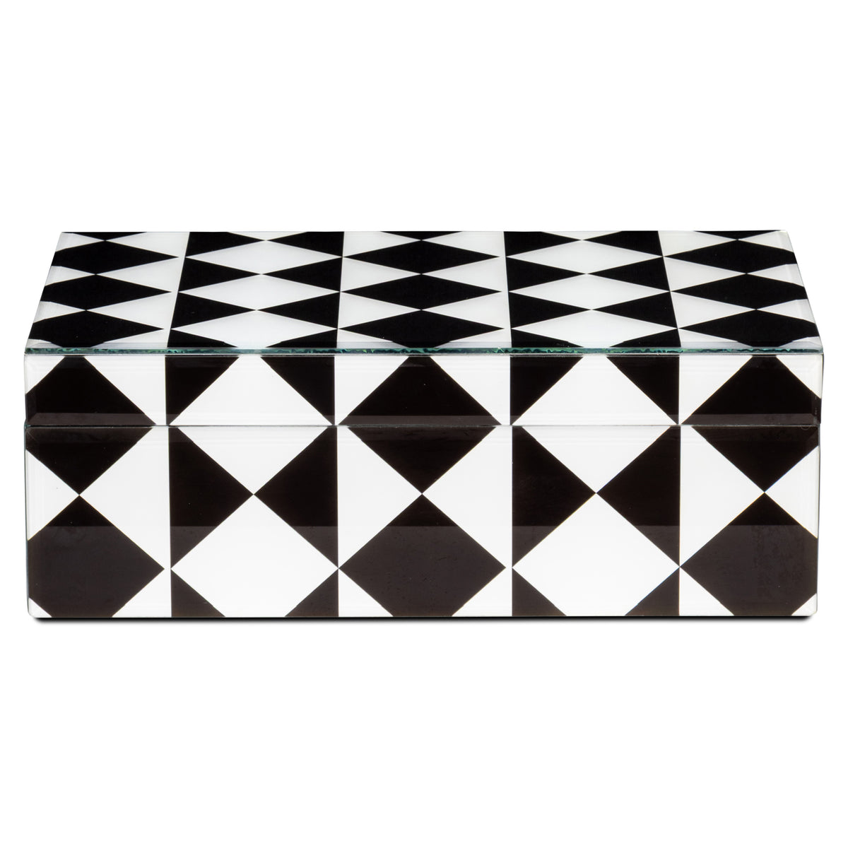 Aufbewahrungsbox Silas black/white large