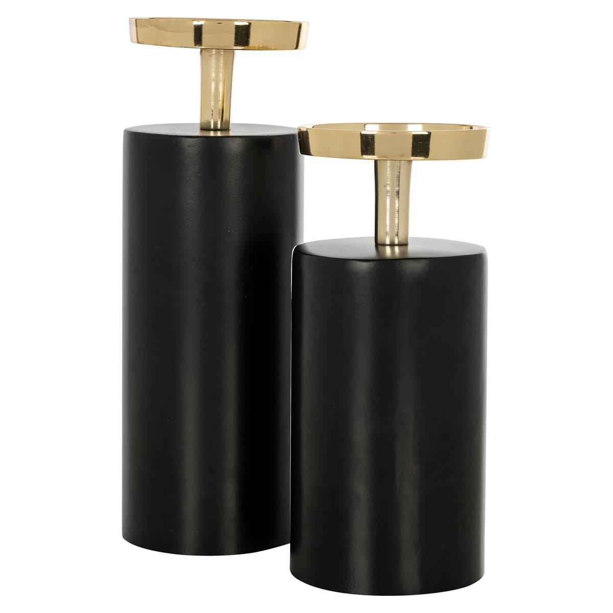 Kerzenhalter Caya black/gold small
