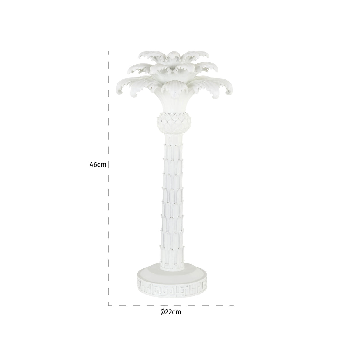 Kerzenhalter Palma white large