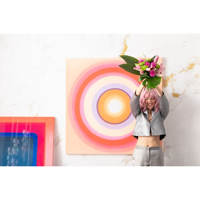 Wandbild - Circle Pink