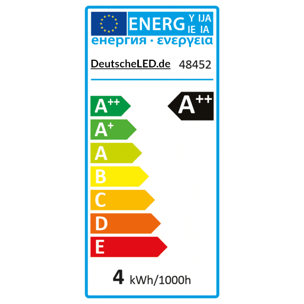 Leuchtmittel - Kerze 4,5W (≈40W) 2700K Ø3,5cm 2er Set