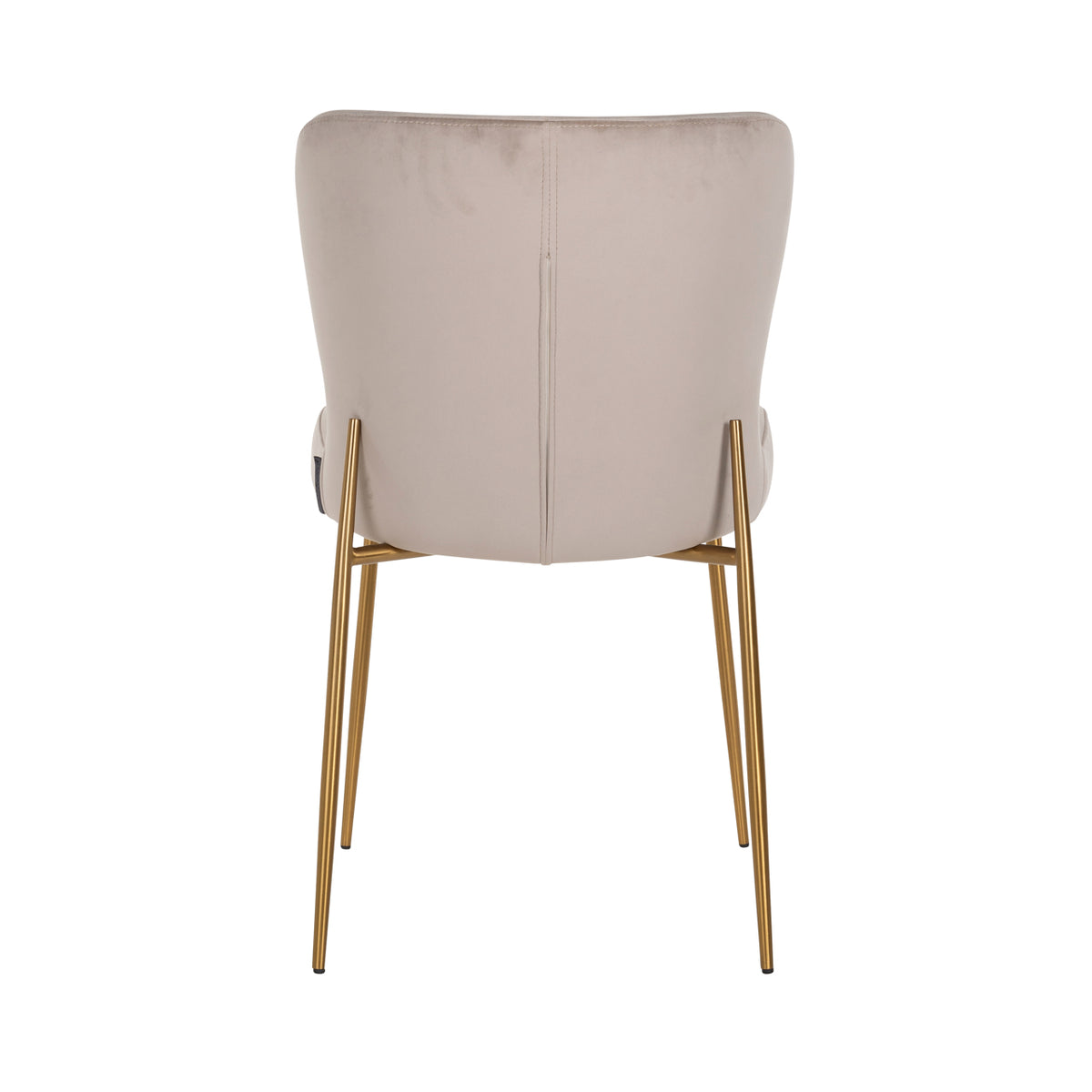 Esszimmerstuhl Odessa khaki velvet fire retardant (Set of 2)