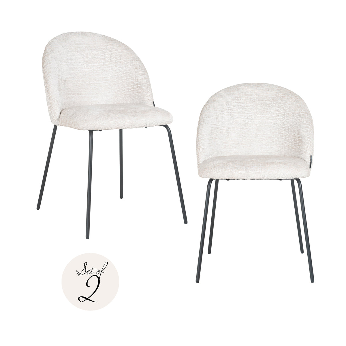 Esszimmerstuhl Alyssa cream fusion (Set of 2)