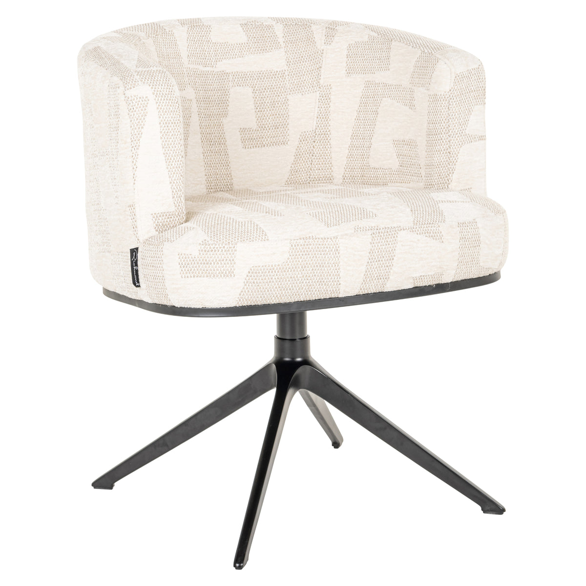 Esszimmerstuhl Cheyenne beige graffic swivel
