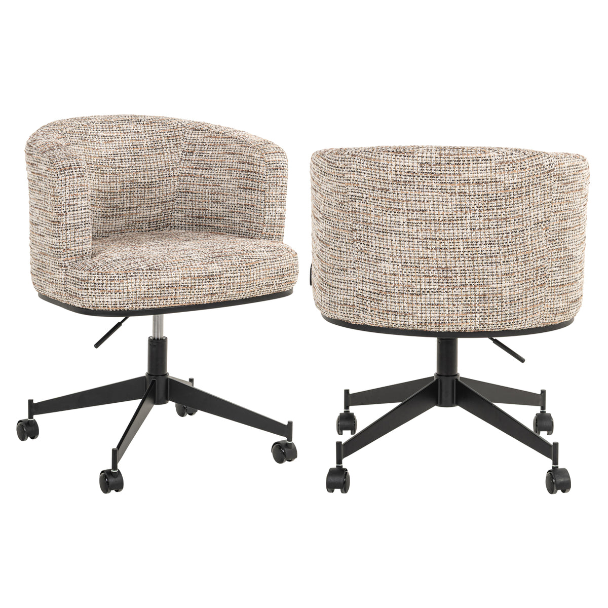 Esszimmerstuhl Rochenne trendy nature swivel on wheels