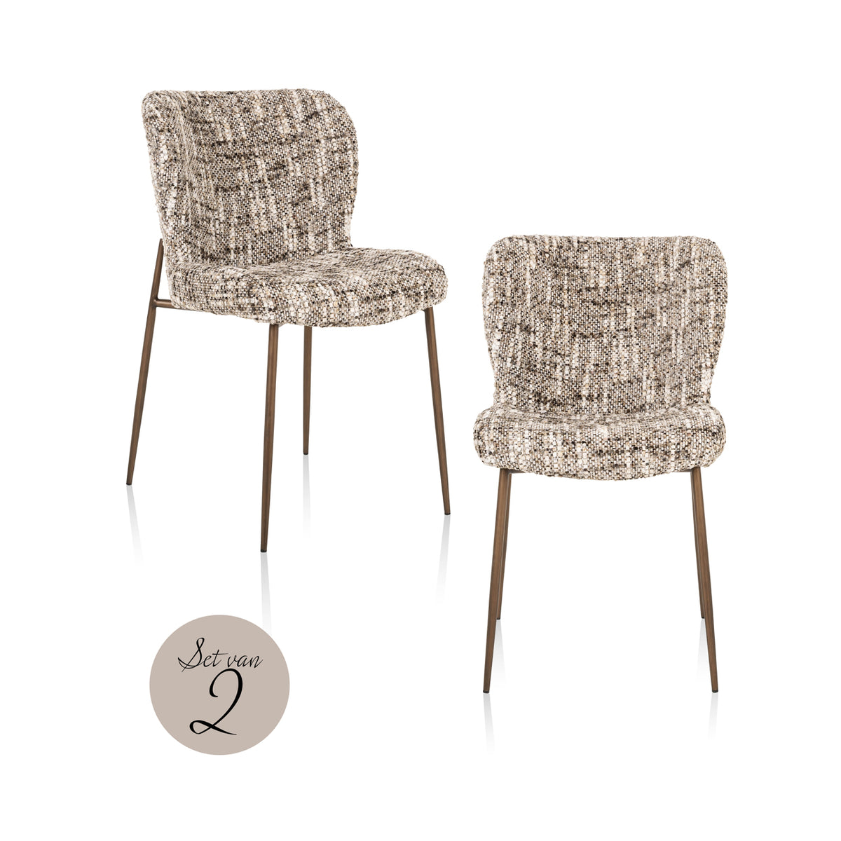 Esszimmerstuhl Odarby brown omara (Set of 2)