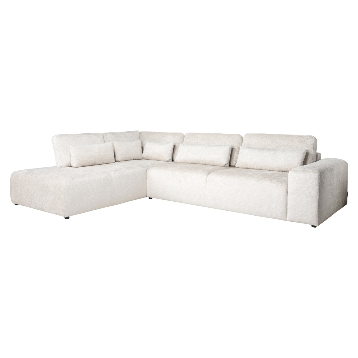 Sofa Lund cream fusion 3-seater + ottoman left